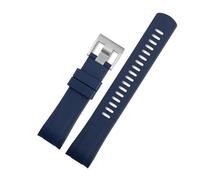 LMPVPDGADZ Misura for Seiko/Water Ghost SRPA21J1 SRPC25J1 SRP777J1 cinturino Fluoro Gomma Watch Band Maschio Cola Anello Orologio Bracciale uomo 22mm(Deep blue)
