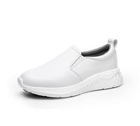 LMQLZHYC Scarpe da lavoro antiscivolo da donna scarpe da lavoro antiscivolo scarpe da servizio alimentare scarpe da allattamento, Bianco, 6.5