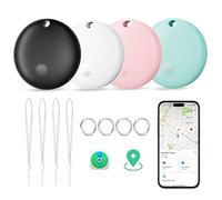 Lmrbelec Tag tracker per Apple Find My (solo iOS), localizzatore di oggetti per bagagli, chiavi, portafogli, bici, borse (macaron, 4 pezzi)