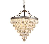 LMRJHAZ Amen Nostalgia, Finitura cromata Rotonda k9 s, Lampada a Goccia per la Sala da Pranzo del corridoio Camera da Letto per Il Soggiorno Ingresso del Bagno