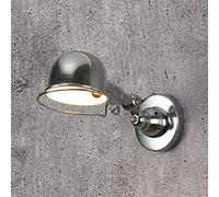 LMRJHAZ American Swing Arm Wall Lamp Brush Nickel Spazzole Industriale Flace telescopico Iron Iron Freeture Retro Retro Nostalgic Sconce ALIMINE ALLUNICA POLCEBILE E27 Chrome Luce Molto (Dimensioni: