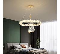 LMRJHAZ Anello di personalità Farfalla Lampada sospesa LED Soggiorno Chaner Luce di Lusso Crystal Crystal Light Restaurant Camera da Letto Modern Household Decorazioni Chaner Vita Interessante,