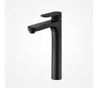 LMRJHAZ Black Lavel Dink Brass Brass 1 foro Miscelatore di acqua calda e fredda Tocca per il design della mod di vanità di lavandino con finitura nera