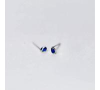 LMRJHAZ boucles d'oreilles Dames, S925 Boucles d'Oreilles en Argent Femme Style Art Coréen Boucles D'Oreilles en Forme de Goutte de Diamant Tempérament Petites Boucles D'Oreilles