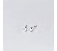 LMRJHAZ boucles d'oreilles Dames, S925 Boucles d'Oreilles en Argent Femme Style Art Coréen Boucles D'Oreilles en Forme de Goutte de Diamant Tempérament Petites Boucles D'Oreilles