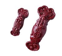LMRJHAZ Bracciale di Cinnabar Naturale Bracciale ad Alto Contenuto di Sabbia Viola Intaglio Ruyi pixiu Perle distanziali sciolte Fortunato Feng Shui fasci per Braccialetti Artigianato Fai da Te Che