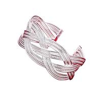 LMRJHAZ Braccialetti da Polso 925 Sterling Argento attorcigliato Braccialetti Aperti Braccialetti Punk Gioielli di Moda Regali di Moda reggistica alla Moda Dono Creativo per Donne e Uomini