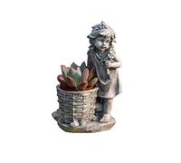 LMRJHAZ Casa Decorazioni da Giardino Dono Ornamento Regalo succulento pentola Creativa Angelo Ragazza Statue Giardino Cortile Decorazione ornamenta