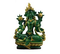LMRJHAZ Decorazioni per la casa ornamenta Dono di figurina Tibet Antico Verde Tara dea guanyin Statue Statue Statue Sicuro e buona Fortuna Decorazione Domestica