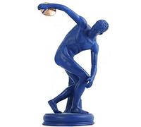 LMRJHAZ Discus Thrower Statue And Sculptures Decor, atleta Maschio Nudo Decorazione di figurazioni Romane greche, Ornamento della Finestra dell'ufficio d'Arte, b