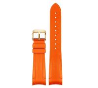 LMRJHAZ Fascia d'oro di gomma per tudor black bay gmt orologio orologio fine curva pieghevole fibbia nera blu rosso 22mm band