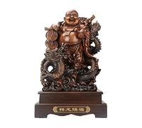LMRJHAZ Feng Shui Buddha Ornaments for The Home, ridendo Le Figurine del Buddha Decorazione per Ufficio benedica prosperità e ricchezza per Il Dono, d, Grande