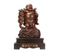 LMRJHAZ Feng Shui Buddha Ornaments for The Home, ridendo Le Figurine del Buddha Decorazione per Ufficio benedica prosperità e ricchezza per Il Dono, d, Grande