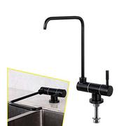 LMRJHAZ Finestra interno pieghevole Osmosi inversa Osmosi Filtro rubinetto, acqua purificata, acciaio inossidabile 304, a collo di cero, lavello da cucina, acqua potabile, rubinetto del filtro, 1/4