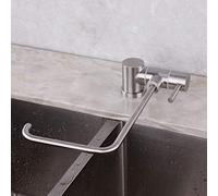 LMRJHAZ Finestra interno pieghevole Osmosi inversa Osmosi Filtro rubinetto, acqua purificata, acciaio inossidabile 304, a collo di cero, lavello da cucina, acqua potabile, rubinetto del filtro, 1/4