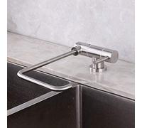 LMRJHAZ Finestra interno pieghevole Osmosi inversa Osmosi Filtro rubinetto, acqua purificata, acciaio inossidabile 304, a collo di cero, lavello da cucina, acqua potabile, rubinetto del filtro, 1/4