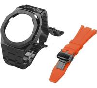 LMRJHAZ Gen 5 Metal Watch Case Fehel Strap+Fluororber Watch Band Set , per GA2100 GA2110 GAB2100 GM2100 MOD kit per orologio pieno