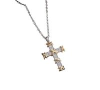 LMRJHAZ Gioielli Nuovi 2025 Arrivo Signore squisite zircone Cross ciplo a Pendente calomatto Il Regalo di Gioielli per i Tuoi Accessori Dono Creativo alla Moda
