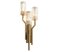 LMRJHAZ Lampada a Ciondolo a LED, Chaner, Lampada da Parete in Cristallo a 2 luci a Parete Light Elegante Sconcetto Sconcetto Night Lampada per Bagno Camera da Letto Soggiorno (12 cm) (2 luci (12