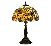 LMRJHAZ Lampada da Tavolo in Stile Design Farfalla Artigianale Design Macchiato di Vetro Manotte Notturna per Il Soggiorno Decorazione Camera da Letto Luce necessaria