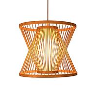 LMRJHAZ Lampada Intrecciata in bambù Luci a Sospensione di bambù Giapponese Creative Creative Rustic Rustic Affermazione Rustico lampadario E27 Simple Pastoral Style Hanging Lampada Aipotesi del
