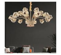 LMRJHAZ Lampadari a LED in Oro di Lusso Moderno Illuminazione Sala da Pranzo Soggiorno luci a Sospensione Decorazioni per la casa Camera da Letto lampara lampade a Sospensione (rc dimmeble, 6 luci)