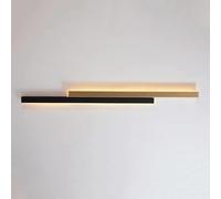 LMRJHAZ Linear LED a Filo a sfioro soffitto Chiaro Oro Lungo la Parete della Parete della Parete per Interni da 3000k Light Light Light Black Affermazione Black Affermazione, LED Moderno lampadario