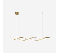 LMRJHAZ Luce a Ciondolo Lungo Ottone di Lusso Moderno Moderno Semplice a LED dimiabile Lampada a Pendente Bar Barre Arredamento per casa per Interni Adebiti di Illuminazione a Sospensione, Chaner (D