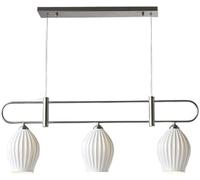 LMRJHAZ Luce Leggera Francese in Ceramica di Lusso Long LED CHANER LED E14 Dimmabile in Metallo elettroplato in Metallo Light Soggiorno Barre Barre Bar Artistico Lampada sospesa, Chaner (Teste