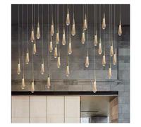 LMRJHAZ Luci a Ciondolo a LED Decorative Interne Dining Soggiorno Camera da Letto Decorazione per casa Decorazione per casa Scale per Illuminazione Moderna (Un Colore c a Testa Singola)