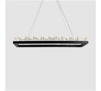 LMRJHAZ Moderna - Crystal Light Crystal Round CHANER Compatibile con Sala da Pranzo per la Sala da Letto per Soggiorno, Arte a LED al Coperto Minimalista, Chaner (D Dia60cm 3 Colori)