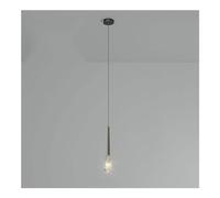 LMRJHAZ Moderna Luce a Sospensione in Vetro in Cristallo a 1 Luce in Fumo-lampade a soffitto a LED Mi-Ni. D Copper Chaner con Prism Crystal Crystal Tirame sospese compatibili con l'isola della