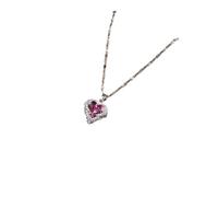 LMRJHAZ Necklace Chain Chain Men Women Weighties Heart Collana per Le Donne