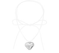 LMRJHAZ Necklace Cioncant Chain Men Women Weighties Heart Heart Necklace Black Ciondolo per Le Donne