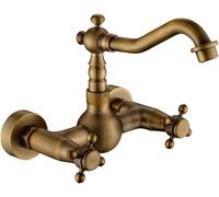 LMRJHAZ Olio di Rubinetto da Bagno Olio strofinato Organizzatori del lavandino a Montaggio a Parete in Bronzo