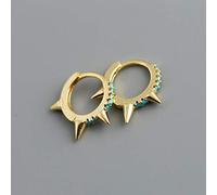 LMRJHAZ Orecchini a cerchio blu turchese per la fibbia per orecchie per donne che piercano gioielli