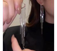 LMRJHAZ Orecchini lunghi esagerati di colore per donne orecchini di nappa di strass.