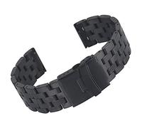 LMRJHAZ Orologi cinghie, acciaio inossidabile completo da 20 mm da 22 mm a fascia argento orologi pieghevole bracciale, sostituzione della fascia d'oro