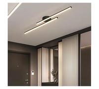 LMRJHAZ Plafoniera moderna e minimalista per soggiorno camera da letto lunga linea luminosa lampadario conduttivo corridoio camera da letto decorazione di illuminazione interna (3 colori, nero l 120