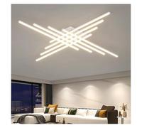 LMRJHAZ Plafoniera moderna e minimalista per soggiorno camera da letto lunga linea luminosa lampadario conduttivo corridoio camera da letto decorazione di illuminazione interna (3 colori, nero l 120