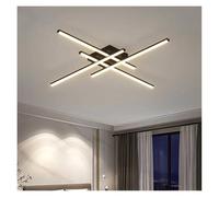 LMRJHAZ Plafoniera moderna e minimalista per soggiorno camera da letto lunga linea luminosa lampadario conduttivo corridoio camera da letto decorazione di illuminazione interna (3 colori, nero l 120