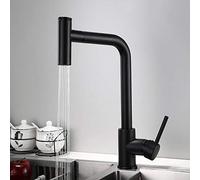 LMRJHAZ Rubinetti da cucina con spruzzatore a tiro verso il basso, manico singolo rotativo caldo e freddo telescopico, estraibile, 2, lavello da cucina, la bellezza del rame placcata al cromo