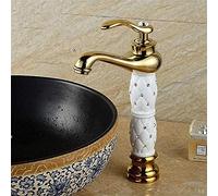 LMRJHAZ Rubinetto da bagno di rubinetto in stile europeo invario in oro rubinetto, miscelatore da cucina monobloco a leva singola