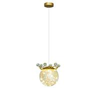 LMRJHAZ Star Nordico, Corona per Comodino Camera da Letto, Semplice Luce Luxury LED per la Camera da Pranzo per Camera da Pranzo Isola da Cucina Vita Interessante, Lampada sospesa (D Luce Calda)