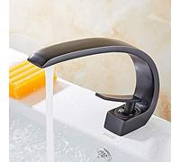 LMRJHAZ Taps del lavandino del Bagno Rubinetto del Bacino del Rubinetto, Rubinetto Nero retrò NC American Hand ONCORA in OLINO Singolo NASCHIO della FAGLIA NASCHIO Caldo E BASAGGIO di NASCO Cold