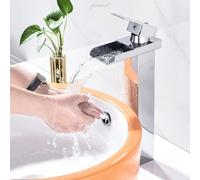 LMRJHAZ Tari rubinetti da Bagno in Cromo, Rubinetto a Cascata G1/2 per lavello del Bagno, valvola Ceramica RUCCHETTO BACANO HALT