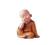 LMRJHAZ Tavolo Decorazione Desktop in Stile Cinese Saggezza Zen Piccola Decorazione Monaco Antico Stile Buddha Simpatico Soggiorno Studio Decorazione Desktop Decorazione Creativa benedizione Regalo
