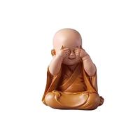LMRJHAZ Tavolo Decorazione Desktop in Stile Cinese Saggezza Zen Piccola Decorazione Monaco Antico Stile Buddha Simpatico Soggiorno Studio Decorazione Desktop Decorazione Creativa benedizione Regalo