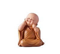 LMRJHAZ Tavolo Decorazione Desktop in Stile Cinese Saggezza Zen Piccola Decorazione Monaco Antico Stile Buddha Simpatico Soggiorno Studio Decorazione Desktop Decorazione Creativa benedizione Regalo