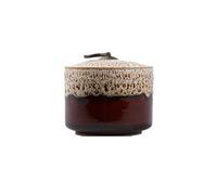 LMRJHAZ Urne funebri del ricordo Ceramica Che Sigilla Le Piccole urne di cremazione per Ceneri umane Che mostrano urne di sepoltura a casa/Bianco